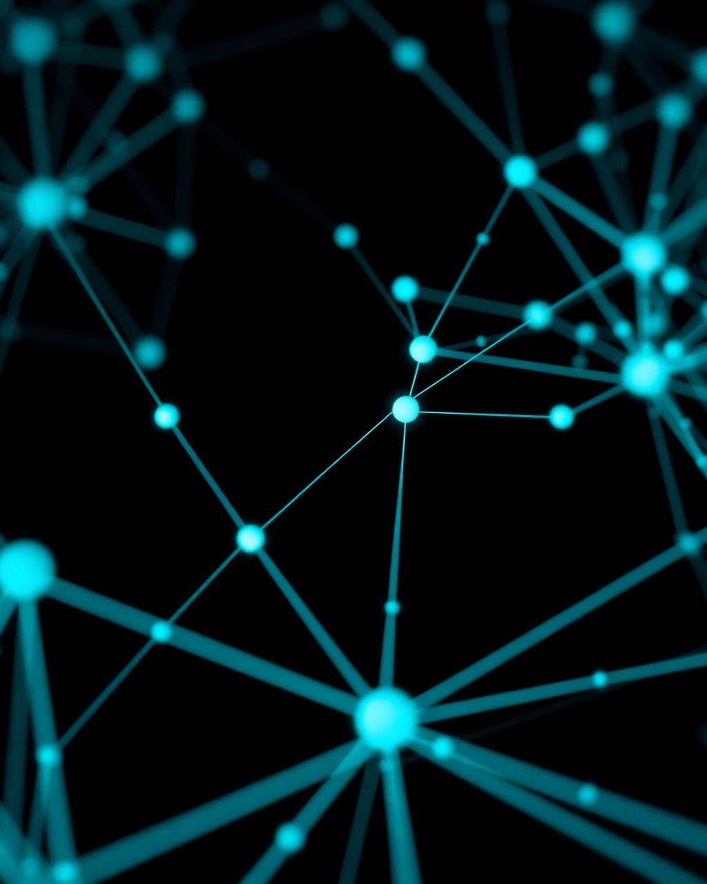 Glowing network of connected nodes representing an AI orchestration graph